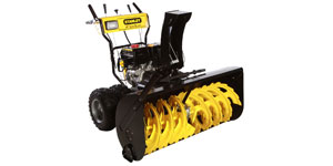 gas snow blower width