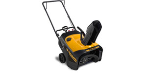 gas single stage snow blower recoil electric start