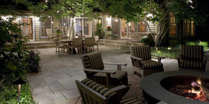 garden lighting implementing the plan